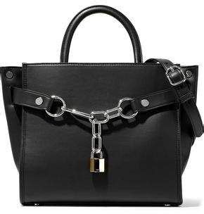 alexander wang attica chain embellished leather shoulder bag